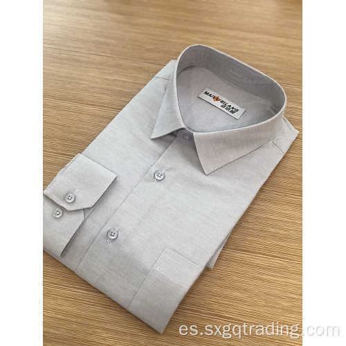 Camisa de manga larga masculina de buena calidad